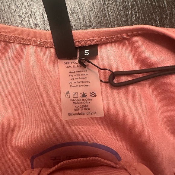 Kendal And Kylie Swim Bikini Bottom In Dusty Coral Sz‎ S - Picture 4 of 4
